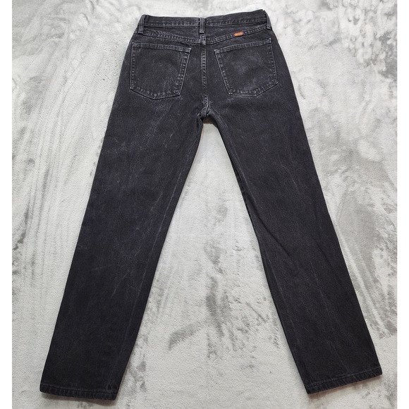 Vintage Rustler Jeans Mens 32X32 Black Regular Fit Cotton Denim Straight Leg - Picture 3 of 11